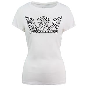 Supra White Crown Kortärmad T-shirt med rund hals för damer 192232 163