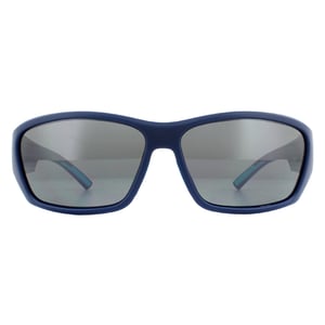 Bolle Rectangle Mens Matte Navy Petrol HD Polarized TNS Gun Sunglasses
