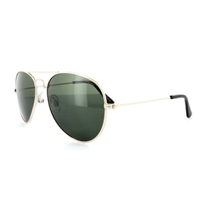 Polaroid Aviator unisex goudgroen gepolariseerde zonnebril