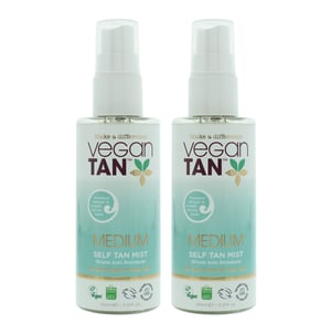 Vegan Tan Medium Self Tan Mist 100ml x 2