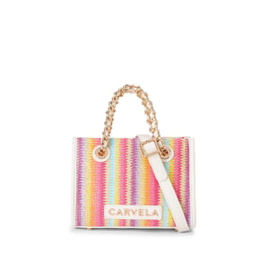 Carvela  Leila Raffia Mini Tote Bag