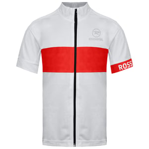Rossignol Korte Mouw Zip Up Wit/Rood Dames Klassiek T-Shirt RLEWY13 389