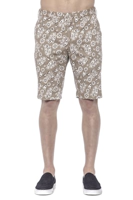 PT Torino Heren Short in beige katoen