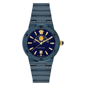 Versace Greca Logo Moonphase Women's Blue Watch VE7G00423