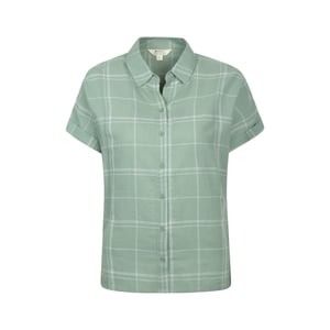 Mountain Warehouse Dames/Dames Palm Geruit Relaxed Fit Overhemd (Khaki)