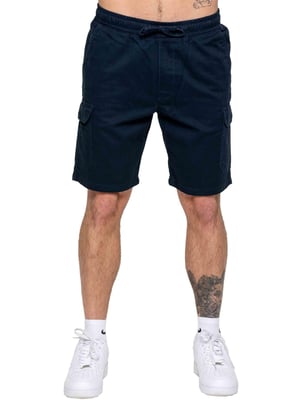 Kruze | 2 Pack Mens Cargo Shorts - BEIGE/NVY