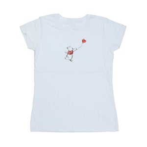 Disney Dames/Dames Winnie De Poeh Ballon Katoenen T-Shirt (Wit)