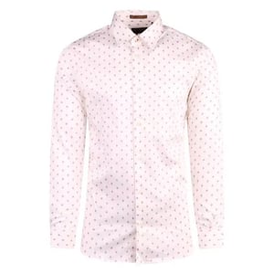 Ted Baker Area Heren Wit Geometrisch Print Shirt