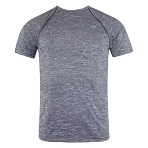 New Balance Kortärmad grå Crew Neck Tenacity T-shirt för herrar MT81095 HC