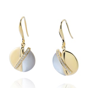 Orphelia 'Moragene' Women's 925 Sterling Silver Drop Earrings - Gold ZO-7506/G