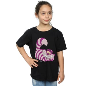 Disney Meisjes Alice In Wonderland Cheshire Cat Katoenen T-Shirt (Zwart)