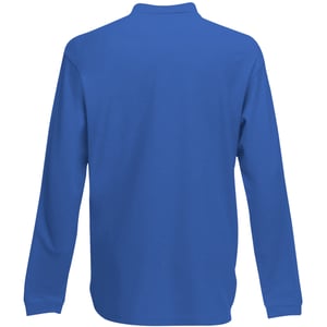 Fruit Of The Loom Kinder Polo Lange Mouwen 65/35 Piqué / Kinderpolo (Royaal Blauw)