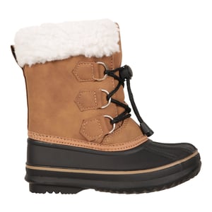 Mountain Warehouse Adaptieve sneeuwlaarzen voor peuters (Bruin)