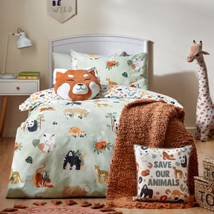 little furn. Wildlife Animal Reversible Duvet Cover Set