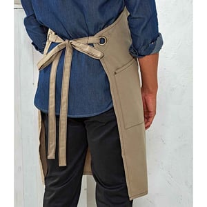 Premier Barley Recycled Full Apron (Khaki/Brown)