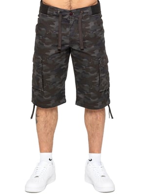 Enzo heren Cargo Combat Camo korte broek