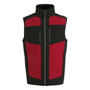 Regatta Heren E-Volve Colour Block Softshell Bodywarmer (Klassiek rood/zwart)