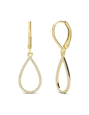 Laelia Dangling Hoop Earrings - Oostenrijks kristal