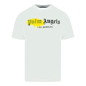 Palm Angels LA Spray Paint Logo White T-Shirt