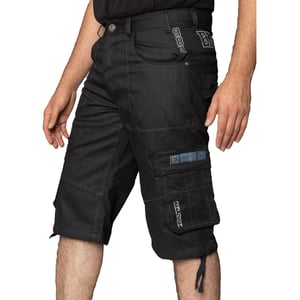 Enzo Heren Cargo Combat Denim Short