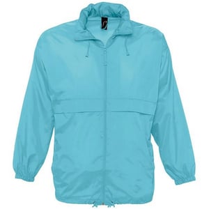 SOLS Unisex Surf Windbreaker Lightweight Jacket (Blue Atoll)