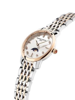 Frédérique Constant Slimline Moonphase Dames Horloge Multi FC-206MPWD1S2B