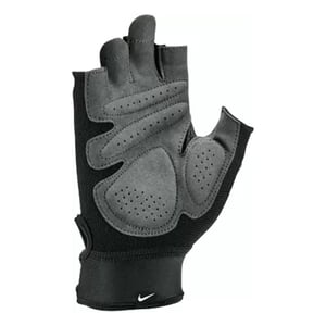 Nike Heren Ultimate Zwaargewicht Fitness Vingerloze Handschoenen (Zwart/Wit/Grijs)