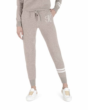 Crown Of Edinburgh Cashmere Track Pants Morningside Camel K
