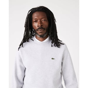 Lacoste men's fleece sweatshirt with round neckline