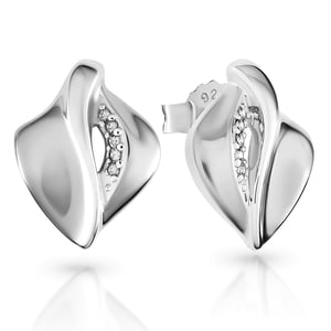 Orphelia 'Anet' Women's 925 Sterling Silver Set: Chain-Pendant + Earrings - Silver SET-7520
