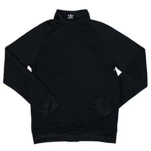 Boy's adidas Originals Junior Large Trefoil Track Top in Black-White