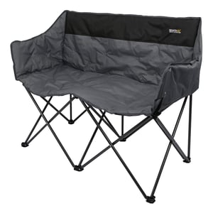 Regatta Navas 2-personers campingstol (Svart/Ebony)