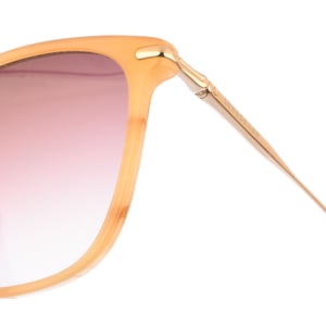 LO660S Acetaat zonnebril met vlindervorm voor dames