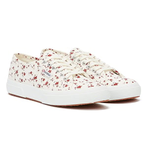Superga 2750 Cotu Print Womens White Trainers