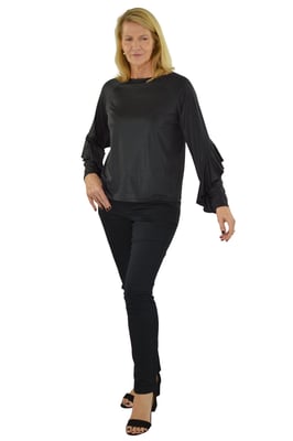 Fishtail Sleeve Party Blouse