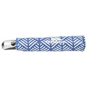 Trespass Maggiemay Automatic Umbrella (Blue Chevron Print)