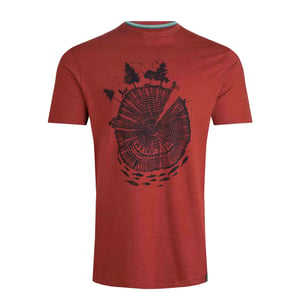Weird Fish Mens Woodsman Screenprint Eco Friendly T-Shirt (Nut)