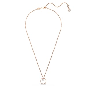 Swarovski 'Dextera' Dames Gouden Verzilverd Metalen Ketting - Roze 5692266