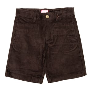 Boys' corduroy shorts with adjustable elastic waistband 17I14902