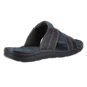 Hush Puppies Heren Archer Leren Muiltjes (Zwart)