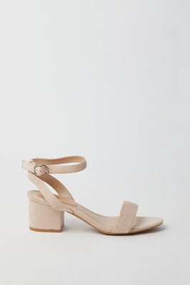 Wide Fit Tommi Barely There Mid Block Heel Sandals