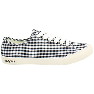 Seavees Monterey Americana Dames Zwart/Wit Plimsolls