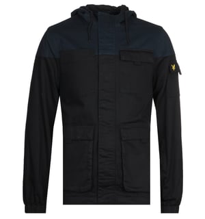Lyle & Scott Jet Black Contrast Yoke Jacket