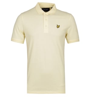 Lyle & Scott Butter Yellow Pique Polo Shirt