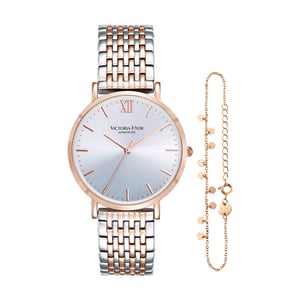 Victoria Hyde Primrose Watches Classic Bicolor Rose Gold Silver