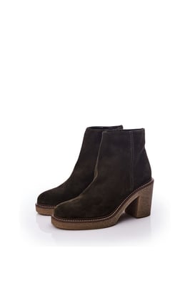 'Sh Casero' Olive Suede Ankle Boot