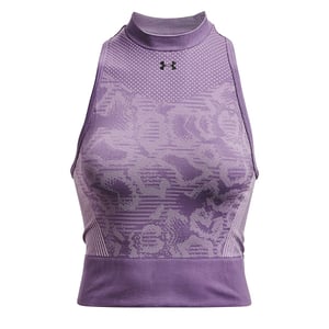 Under Armour Rush Dames Paars Naadloos Gewaad Top