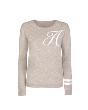Crown Of Edinburgh Cashmere Crew Neck Sweater Stockbridge Camel A