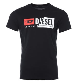 Diesel T-Diego Cuty Logo T-Shirt - Black