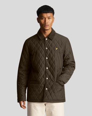 Lyle & Scott Quiltad jacka i Olive